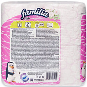  Туалетная бумага Familia Plus 2-х сл. Весенний цвет 4 шт. 