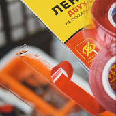  Лента клейкая 10ммх2,5м ABRO MASTERS двусторонняя на основе модифицированного акрила прозрачная 