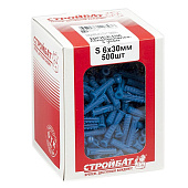 Дюбель полипропилен.S 6x30 (500 шт) Дюбель полипропилен.S 6x30 (500 шт)