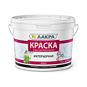  Краска интерьерная Белый Лакра 14кг 