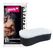  Губка для тела массажная Black & White  YORK 