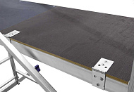 Вышка-тура 2х14 ступеней, алюминиевая, макс. нагрузка 150кг, макс высота 5,1м Вышка-тура 2х14 ступеней, алюминиевая, макс. нагрузка 150кг, макс высота 5,1м