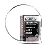  Грунт-эмаль 3 в 1 Белый Лакра  0,8кг 