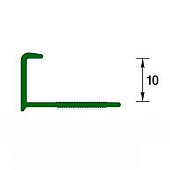  Профиль наружный  10мм 2,5м "Деконика" 001-0 Белый 