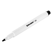  Маркер стираемый черный для белой доски Brauberg Line, 3 мм, с клипом, 152118 