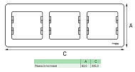 Рамка для розеток и выключателей, 3 поста, цвет белый, SE Glossa Рамка для розеток и выключателей, 3 поста, цвет белый, SE Glossa