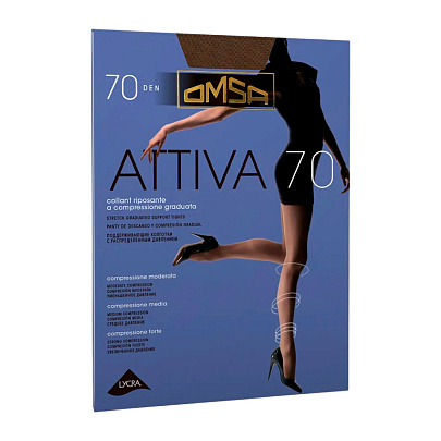  Колготки OMSA Attiva 70 Camoscio 3 