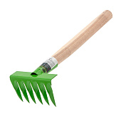  Грабли витые 6-зубые АГРОНОМ, деревянная рукоятка Сибртех 61758 