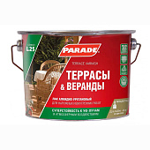  Лак алкидно-уретановый  Террасы & Веранды Матовый PARADE L25 2,5л 