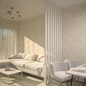 Рейка МДФ Бриона Белый 16х40х2700мм /Стелла   Рейка МДФ Бриона Белый 16х40х2700мм /Стелла