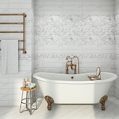Фриз 50х5.4 San Remo белый GT16VG /GlobalTile Фриз 50х5.4 San Remo белый GT16VG /GlobalTile