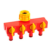 Поливочный распределитель 3/4"-1"GRINDA GS-4, четырехканальный, с внутренней резьбой, 8-426314 Поливочный распределитель 3/4"-1"GRINDA GS-4, четырехканальный, с внутренней резьбой, 8-426314