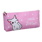 Пенал школьный на молнии МИКС Котик 9371221 Пенал школьный на молнии МИКС Котик 9371221