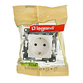 Механизм розетки 1-м СП Etika с/з бел. Leg Механизм розетки 1-м СП Etika с/з бел. Leg