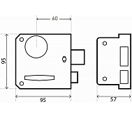 Замок накладной ЗН3А Аллюр Замок накладной ЗН3А Аллюр