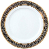 Тарелка глубокая 22 см Thun Opal, декор "Широкий кант платина, золото" БТФ0469 