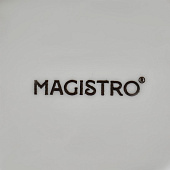 Салатник Magistro "Лист Бланш" 24,5см белый 9216736