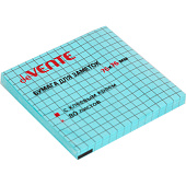  Блок для записей deVENTE, 76х76 мм, 80 л, с клеевым краем, офсет 75 г/м2, голубой в клетку, 2010385 