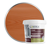  Лак в/д тонированный Лакра Орех 0,9кг 