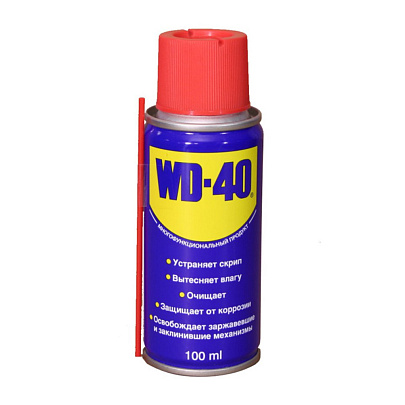  WD-40 Смазка-спрей универсальная.  (100 мл) 