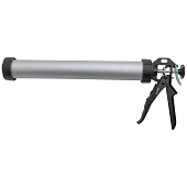  Пистолет для герметика, 750мл, закрытый, Sparta, круглый шток 8мм, алюминиевый корпус 