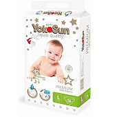 Подгузники YOKOSUN PREMIUM (9-13 кг) L 54 шт 5111 Подгузники YOKOSUN PREMIUM (9-13 кг) L 54 шт 5111