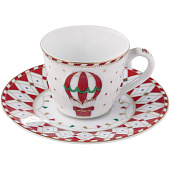 Набор для кофе Easy Life Рождественская карусель, 2 чашки с блюдцем 0,08л EL-R1107/CHWO Набор для кофе Easy Life Рождественская карусель, 2 чашки с блюдцем 0,08л EL-R1107/CHWO