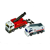  Набор машин (грузовик с краном + машина скорой помощи) арт. MFT207577 
