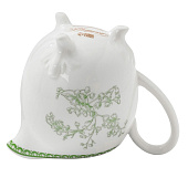 Молочник WY Bloomware, 250мл. белый, фарфор,зелёный 10791193 Молочник WY Bloomware, 250мл. белый, фарфор,зелёный 10791193