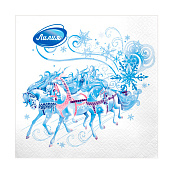  Салфетки Лилия 2-х сл 33х33 НГ Три белых коня 20шт Арт.4351 