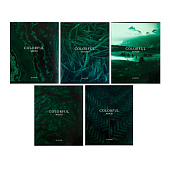  Тетрадь 48л. А5. Calligrata Изумруд, клетка, микс, 6250508 