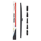 Щетка стеклоочистителя каркасная зимняя SKYWAY MAX PRESS 6 адаптеров в коробке 65см/26" Щетка стеклоочистителя каркасная зимняя SKYWAY MAX PRESS 6 адаптеров в коробке 65см/26"