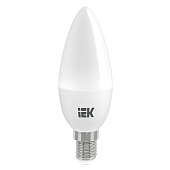 Лампа LED 7Вт Е14, свеча, 3000К теплый IEK