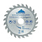  Диск пильный по дереву 125x22,23мм 24зуба Vertextools 