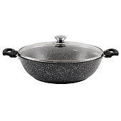 Сотейник Kukmara Мраморная 4,5 л темный мрамор смт308а Сотейник Kukmara Мраморная 4,5 л темный мрамор смт308а