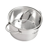 Кастрюля с крышкой Home Queen Тандем, 4,5 л, 22 см, 77268 Кастрюля с крышкой Home Queen Тандем, 4,5 л, 22 см, 77268