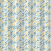  Штора для ванной Делис полиэстер 180х200 (ШхВ) 12 колец с утяжелителем мультиколор Zenfort 