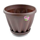 Кашпо "Знатный" 0,45л серый Мп300СЕР Кашпо "Знатный" 0,45л серый Мп300СЕР