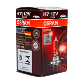 Автолампа галогенная H7 (55W PX26D +30%) SUPER 12V OSRAM Автолампа галогенная H7 (55W PX26D +30%) SUPER 12V OSRAM