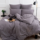 Простыня 240х217 Цвет Эмоций поплин, хлопок, Графит, 1575 Простыня 240х217 Цвет Эмоций поплин, хлопок, Графит, 1575