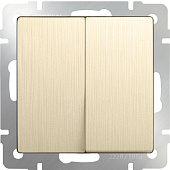 Выкл. 2-кл шампань риф. Werkel /W1120010 Выкл. 2-кл шампань риф. Werkel /W1120010