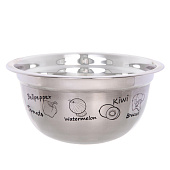 Миска из нержавеющей стали 2,6л 24х11,2см 312-1330 Миска из нержавеющей стали 2,6л 24х11,2см 312-1330