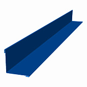 Планка угла внутреннего 0,4х50х50 L=2м (RAL 5005 Сигнальный синий) Планка угла внутреннего 0,4х50х50 L=2м (RAL 5005 Сигнальный синий)