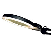 Светильник настольный LED 8Вт Леда струбцина+пантограф линза 2D черный Светильник настольный LED 8Вт Леда струбцина+пантограф линза 2D черный