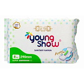  Гигиенические прокладки Young Show USA time антибак ночные с анионовым чипом 8шт. 29см Гросс 