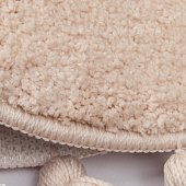 Коврик для ванной d55 бежевый микрофибра круглый с кисточками DTR02P5i12 Iddis Коврик для ванной d55 бежевый микрофибра круглый с кисточками DTR02P5i12 Iddis