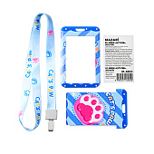 Бейдж вертикальный, 70х110 мм, Лапки, на шнурке, микс 4 дизайна, картонная упаковка, M-4852 Бейдж вертикальный, 70х110 мм, Лапки, на шнурке, микс 4 дизайна, картонная упаковка, M-4852