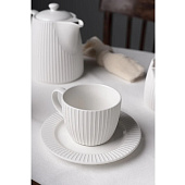 Чайная пара Billibarri Carve Matt, фарфор, 125мл 900-989 Чайная пара Billibarri Carve Matt, фарфор, 125мл 900-989