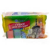 Набор губок для мытья посуды Insula Макси 5шт Арт.990051 Набор губок для мытья посуды Insula Макси 5шт Арт.990051