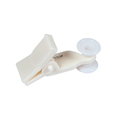 Зажим шторный на рейку "U- шина" с бегунком белый (20 шт) в упак. Зажим шторный на рейку "U- шина" с бегунком белый (20 шт) в упак.